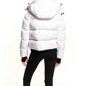 Chaqueta Acolchada de Punto para Mujer, con Capucha de Piel Sintética, Gruesa, Cálida, Impermeable, Transpirable, Ecológica, Moda Urbana - Product Image 6