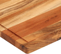 Planche à découper en bois carrée sur mesure, bord festonné, bloc à découper et à trancher