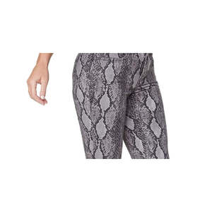 Jeans Skinny da Donna NYDJ Marilyn con Stampa Serpente, Vita Alta, Chiusura a Bottoni, Neri, in Denim, Taglia XL - Pantaloni a Sigaretta Traspiranti e Comodi - Product Image 2