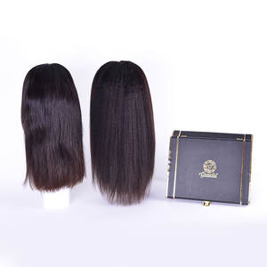 Perruques naturelles bouclées avec cuticules alignées, meilleures perruques vierges à donatrice unique, perruques de cheveux 100% bruts, fournisseur - Product Image 4