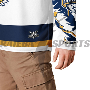 Premium Quality Factory Wholesale Custom Breathable 100% Polyester Moisture-Wicking Ice Hockey Uniforms Set Customized Design - Product Image 5