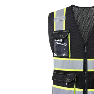 Engrenage néon brillant pour une protection routière maximale gilet de sécurité de travail vêtements réfléchissants haute visibilité gilet de sécurité de travail - Product Image 4