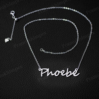 Pendentif personnalisé en moissanite avec nom en écriture cursive, en argent sterling 925, style hip-hop, serti pavé, cadeau unisexe, fabriqué en Inde