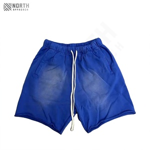 ผ้าแคนวาสแบบเป็นกรดซักแบบลำลองสำหรับฤดูร้อนใส่วิ่งจ๊อกกิ้งผ้าคอตตอนว่างเปล่าผ้าหินฟอกสีแดดแบบวินเทจ - Product Image 1