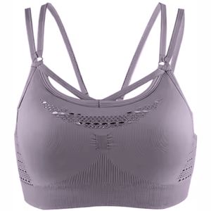 Sujetadores deportivos de talla grande para mujer al por mayor de alta calidad Sujetador deportivo de Yoga a prueba de golpes de alta resistencia con logotipo frontal Sujetador Deportivo Superior - Product Image 3