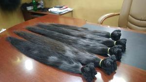 Indien Remy crépus droite main attachée Machine Double trame Extensions de cheveux Original vierge non traité pré-collé cheveux humains - Product Image 2