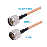 Câble coaxial RG400 de 50 cm, double blindage, connecteurs à sertir UHF PL259, type N, TNC, BNC, mâle/femelle, rallonge en laiton et cuivre
