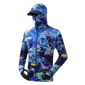 Men's Custom Design Long Sleeve Fishing Jersey Breathable Quick Dry & Windproof Waterproof Sublimation Hoodie - Product Image 1