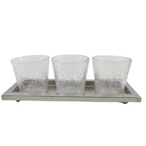 Ensemble de 4 plateaux perforés pour bougies votives en nickel argenté antique, décoration pour la maison, le bureau, les restaurants, les hôtels, décoration intérieure - Product Image 5