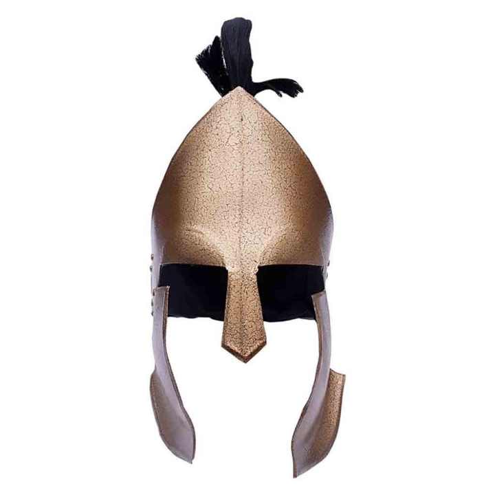 300 Movie Spartan Medieval Helmet with Stand High Carbon Steel Viking Helmet Fully Functional Adult Size Helmet by Edge Knives