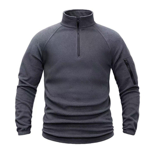 Sweat-shirt à fermeture éclair sur le devant pour homme Edingle, décontracté, 100% polyester, uni, logo personnalisé, coupe ample, pour le printemps - Product Image 5
