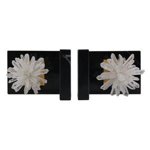 Luxury Crystal Bookends with Marble Base for Office Desk Library Shelf Study <b>Room</b> and Gift Idea for <b>Book</b> Lovers - Product Image 5