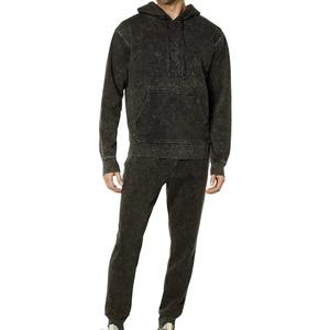 Venta al por mayor de los hombres Vintage Sport Sweat Suit-Acid Wash Chándal French Terry Fashion acid washed chándal - Product Image 1