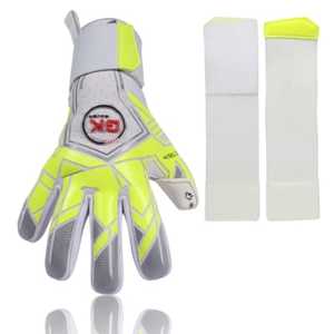 Guantes de portero de cuero Premium personalizables de alta calidad con ajuste personalizado Venta al por mayor Agarre de látex de fútbol al aire libre - Product Image 3