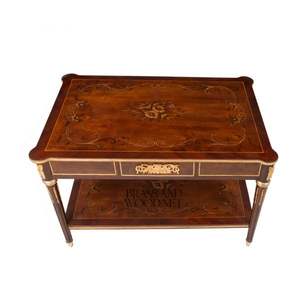 Juego de Mesa Consola Clásica de Madera de Lujo con Detalles en Latón - Product Image 2