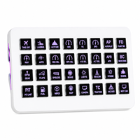 Console Macro MiraBox XL avec clavier LCD et double interrupteur à bascule pour des changements instantanés de profil et de couche