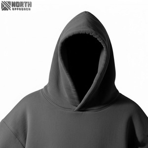 Jersey recortado para hombre, sudadera con capucha de 400gsm, personalizado, 100% de algodón orgánico, grueso, pesado, ropa de calle de gran tamaño, Sudadera con capucha de gran tamaño - Product Image 4