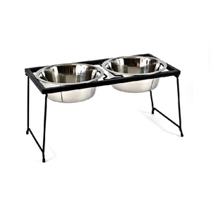 Bols pour animaux de compagnie en plastique de fer 1L de haute qualité petites mangeoires automatiques avec différentes conceptions et formes boîte de nourriture et d'eau emballée pour les chiens - Product Image 4