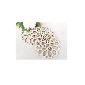 Bulk Direct Factory Selling Top Quality flower shape <b>Table</b> and Kitchen Accessories <b>Wooden</b> Coaster for Tea and Coffee <b>Mats</b> - Product Image 1