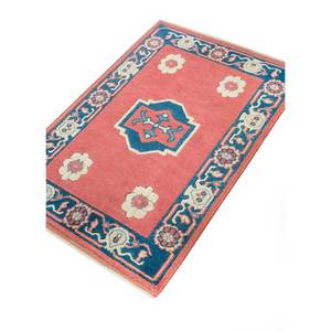 Tapis en laine noués à la main Nuray, motifs abstraits rectangulaires rouge-orange, pour la maison - pour le salon, la chambre à coucher, 9x12 - Pae-1172 - Product Image 2