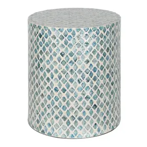 Table d'appoint/tabouret en nacre écologique, vente chaude, design OEM, design moderne, fabrication artisanale personnalisée, meubles de maison, usine au Vietnam - Product Image 4