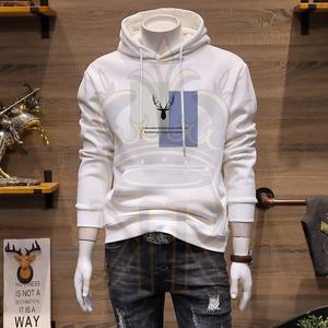 Nouveau automne et hiver hommes décontracté couture sweats à manches longues pull mode hommes pull à capuche - Product Image 3