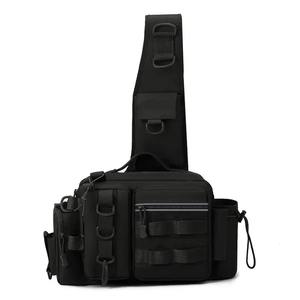 Sac banane multifonctionnel en jean 600D pour la pêche, 30-40L, grande capacité, multi-poches, étanche, avec cadre externe, pour sports de plein air et équitation - Product Image 2