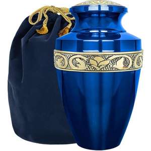 Urna de cremación recién producida Producto más vendido Suministros funerarios de alta calidad Urna de cremación de metal Color personalizado Precio bajo - Product Image 4