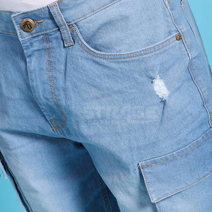 Shorts en jean pour hommes avec logo personnalisé, 100% coton, décontractés, écologiques, de haute qualité, fabricant professionnel, vente chaude - Product Image 5
