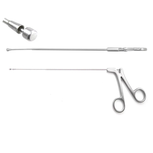Pinzas Frontales para Senos Nasales Stammberger, Puntas Dobles en Forma de Cuchara, Herramienta de Corte Endoscópica Nasal Manual, Acero Inoxidable Médico de Alta Calidad, QUIRÚRGICO - Product Image 6