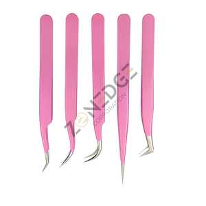 Top Quality Stainless Steel <b>Eyelash</b> Tweezers Pointed <b>Eyelash</b> Extension Tweezers Customized <b>Eyelash</b> Curler Tool - Product Image 3