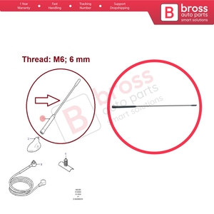 เสาอากาศหลังคา BSP843 สำหรับวิทยุ AM FM ขนาด M6 6 มม. สำหรับรถยนต์ Mondeo Focus C-Max Fiesta Transit Connect Kuga Ka Scorpio Escort Pum - Product Image 5