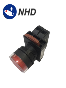 Interruptor de Botón Pulsador Iluminado LED NLB22-F10RI de 22 mm, Verde, CA/CC 220~240 V - Product Image 2