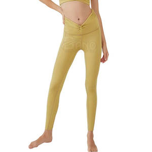 Leggings de gimnasio de cintura alta para mujer, ropa deportiva transpirable sin costuras para adultos, tela de punto - Product Image 2