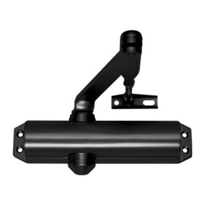 Chiudiporta DC120 con Braccio e Fermo Nero - Product Image 1