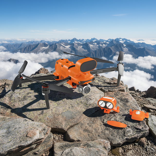 Omnidirectional Response Networking Mapping Energy Coastal EVO Xknight360 Optical Portable CMOS Survey Drone Camera Brushless
