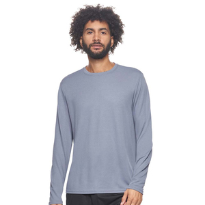 T-shirts à manches longues personnalisés pour hommes de haute qualité coupe ajustée à manches longues nouveau style de t-shirts à col en O service OEM meilleure vente - Product Image 3