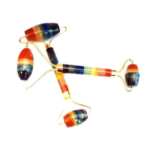 ลูกกลิ้งนวดหน้าหินเรนโบว์เซเว่นจักระสำหรับนวดหน้า - Product Image 5