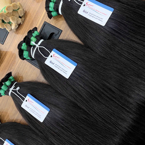 Superventas 100% extensiones de cabello virgen vietnamita crudo de alta calidad a granel sin procesar doble superior 1 Estilo recto Natural - Product Image 3