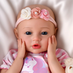 Babeside Ethan 16 Zoll Lebensechte Silikon-Reborn-Babypuppe, Mädchen, Ganzkörper, Weiche Haut, Offene Augen Design - Product Image 2