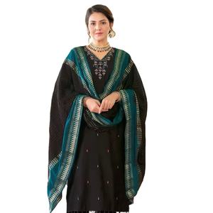 Tissage Viscose Fantaisie avec Musline Jequard dupatta coton collection kurti set pour femme vente en ligne - Product Image 2