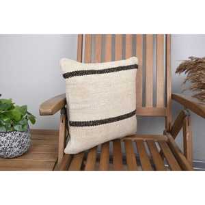 Luxury 16x16 Inch Beige Kilim Patchwork Wool Pillow Vintage <b>Fluffy</b> Woven Throw Pillow for Sofa <b>Bedding</b> Floor Portable Feature - Product Image 2