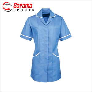 Conjuntos de uniformes médicos de LICRA para mujer, Top y pantalón exfoliante Atlético moderno con cuello en V, PARA ENFERMERÍA - Product Image 4