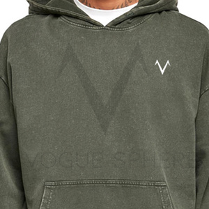 Sudadera con capucha de mezcla de algodón de gran tamaño para hombre hecha a medida cómoda transpirable con impresión digital nuevo estilo en stock para invierno - Product Image 3