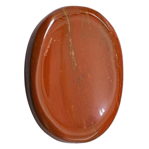 Venta al por mayor hecho a mano rojo jaspe cristal preocupación piedra Feng Shui estilo pulido pulgar piedra amor curación piedra semipreciosa artesanía - Product Image 5