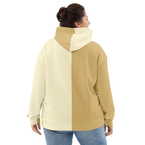 Sudaderas con capucha para niñas de alta calidad, dos tonos de colores, precio al por mayor con estilo, 100% de algodón, forro polar coreano, sudaderas con estilo - Product Image 4