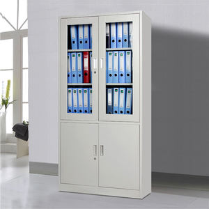 Classeur en acier à 4 portes avec serrure Armoire de rangement en métal résistant à l'humidité et à la poussière - Product Image 1