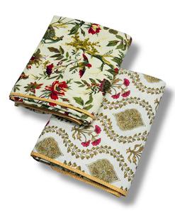 Soft Quality 2-Piece Quilt Indian Handmade Sanganeri Block Print Warm Comforter <b>Blanket</b> for Bedroom Washable Home Hotel Use - Product Image 3