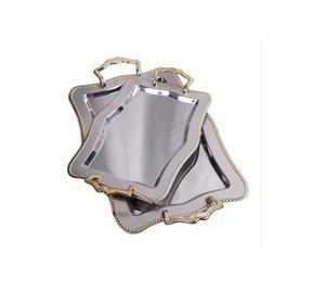 ถาดช็อคโกแลตวันที่และตกแต่งจานชามโลหะตกแต่งโต๊ะชามผลไม้เบเกอรี่คัพเค้กถาดเสิร์ฟขนมและจาน - Product Image 1