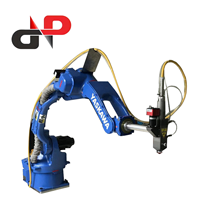 Otomasi Industri Yaskawa Robot Arm 6 Axis Mesin Las Laser Serat CNC Tipe Meja Otomatis Aplikasi Logam 1500W